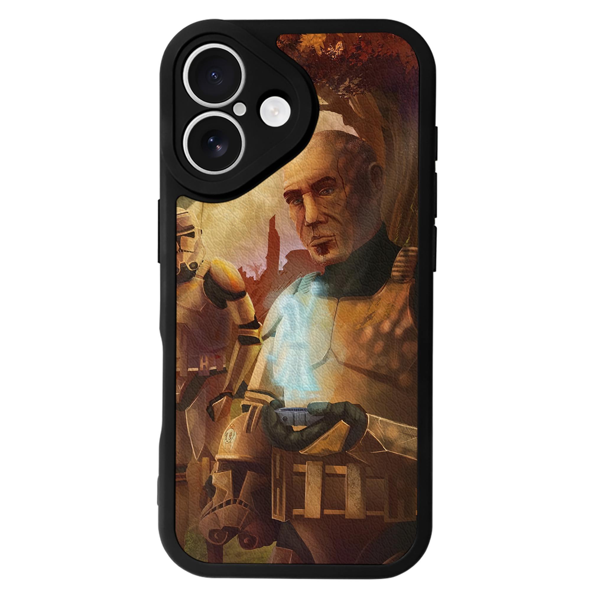 （画像用） スター・ウォーズ Star Wars 【iPhone 16シリーズ対応】シリコンスマホケース（レザー調） 材質：シリコン